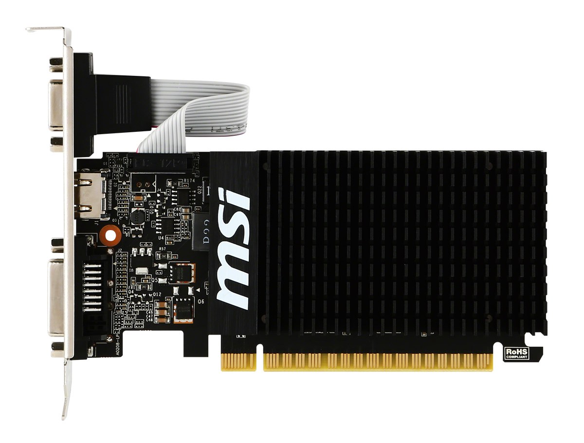 MSI VGA GT 710 1GD3H LP GT710 1GB DDR3 64B DX12 PCIE 3.0 X16 (1XVGA 1XDVI 1XHDMI) - 3