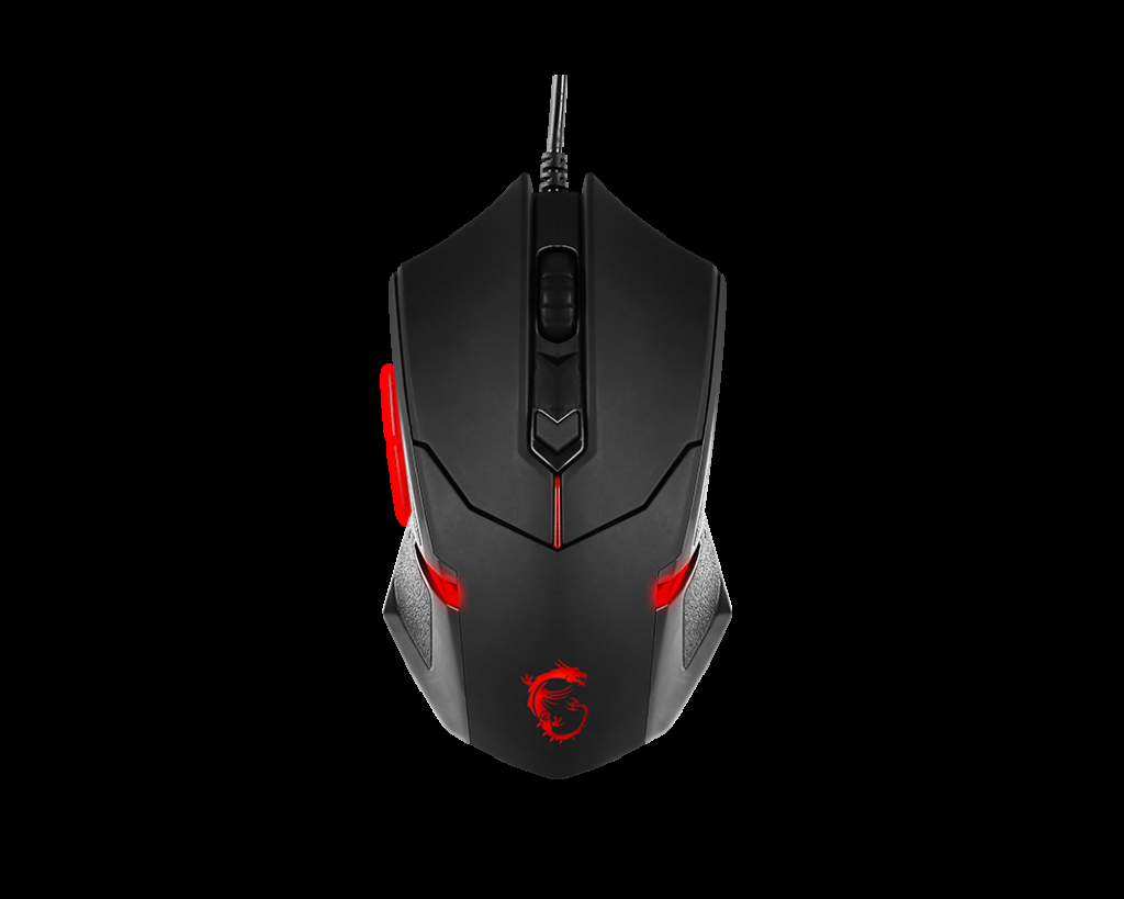 MSI GG INTERCEPTOR DS B1 GAMING MOUSE 1.600 DPI OPTIK SENSOR KIRMIZI LED DEGISTIRILEBILIR AGIRLIK ALTIN KAPLAMA USB BAGLANTI OYUNCU FARESI - 4