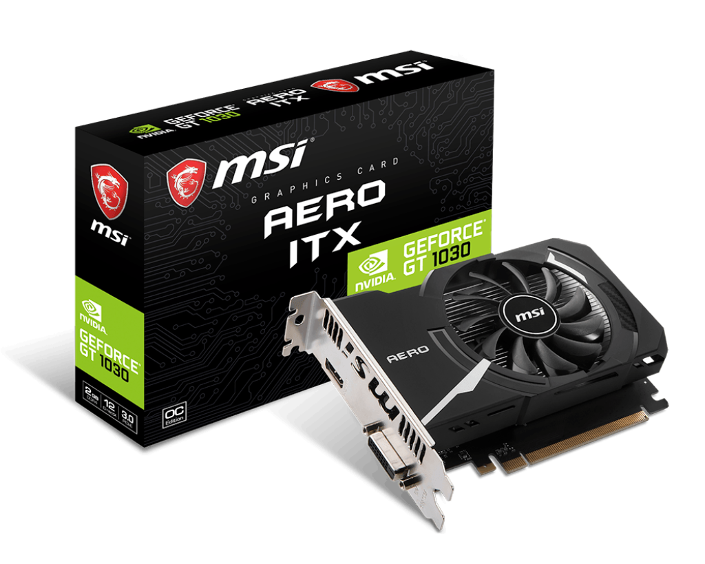 MSI VGA GEFORCE GT 1030 AERO ITX 2GD4 OC GT1030 2GB DDR4 64B DX12 PCIE 3.0 X16 (1XHDMI 1XDVI) - 6