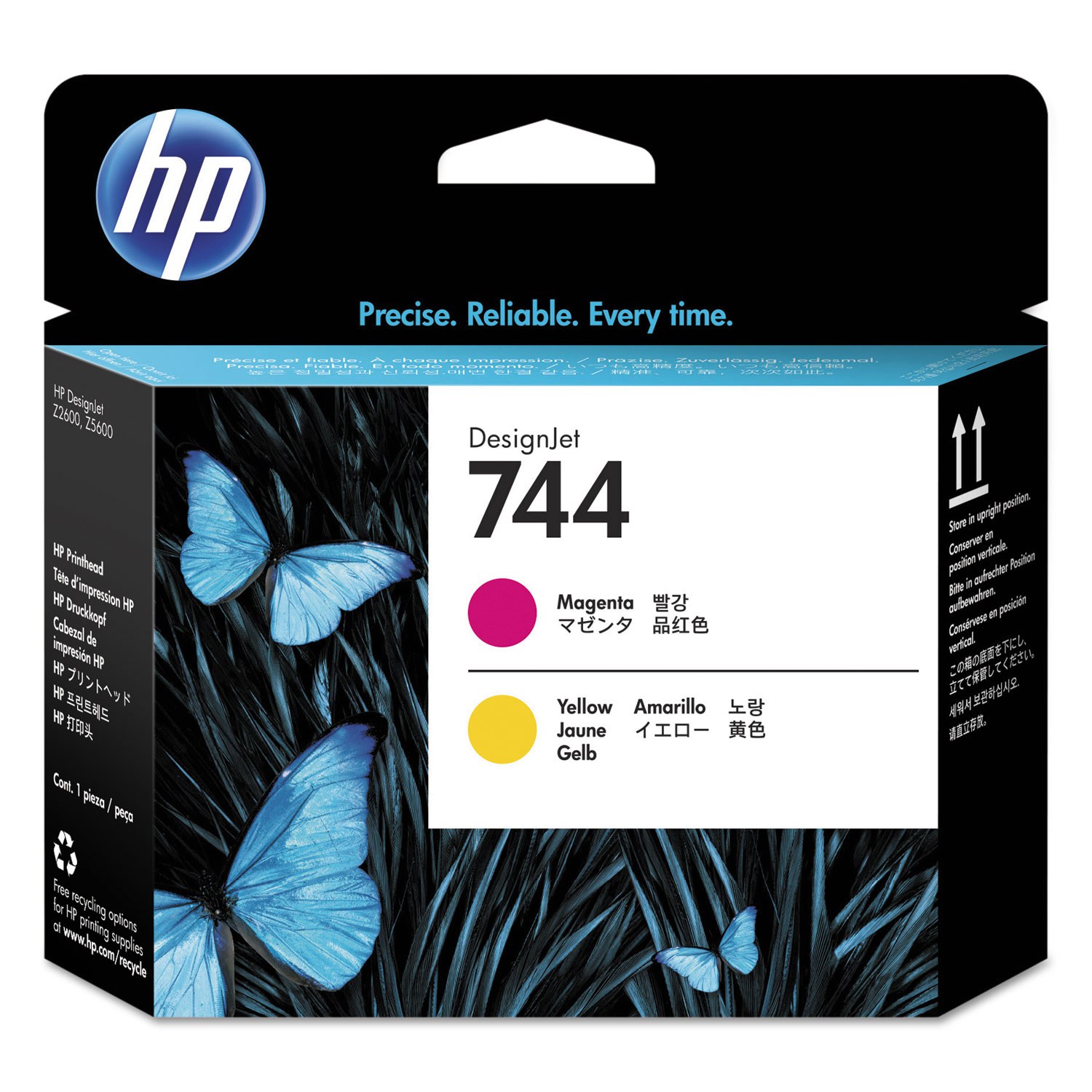 HP F9J87A (744) MACENTA VE SARI BASKI KAFASI