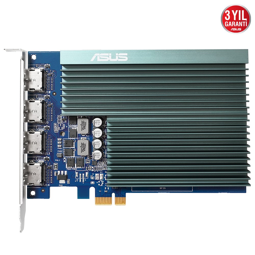 ASUS VGA GT730-4H-SL-2GD5-NVIDIA-GEFORCE-GT 730-2GB DDR5-64BIT-927MHZ-4XHDMI-LOW PROFILE-EKRAN KARTI - 2