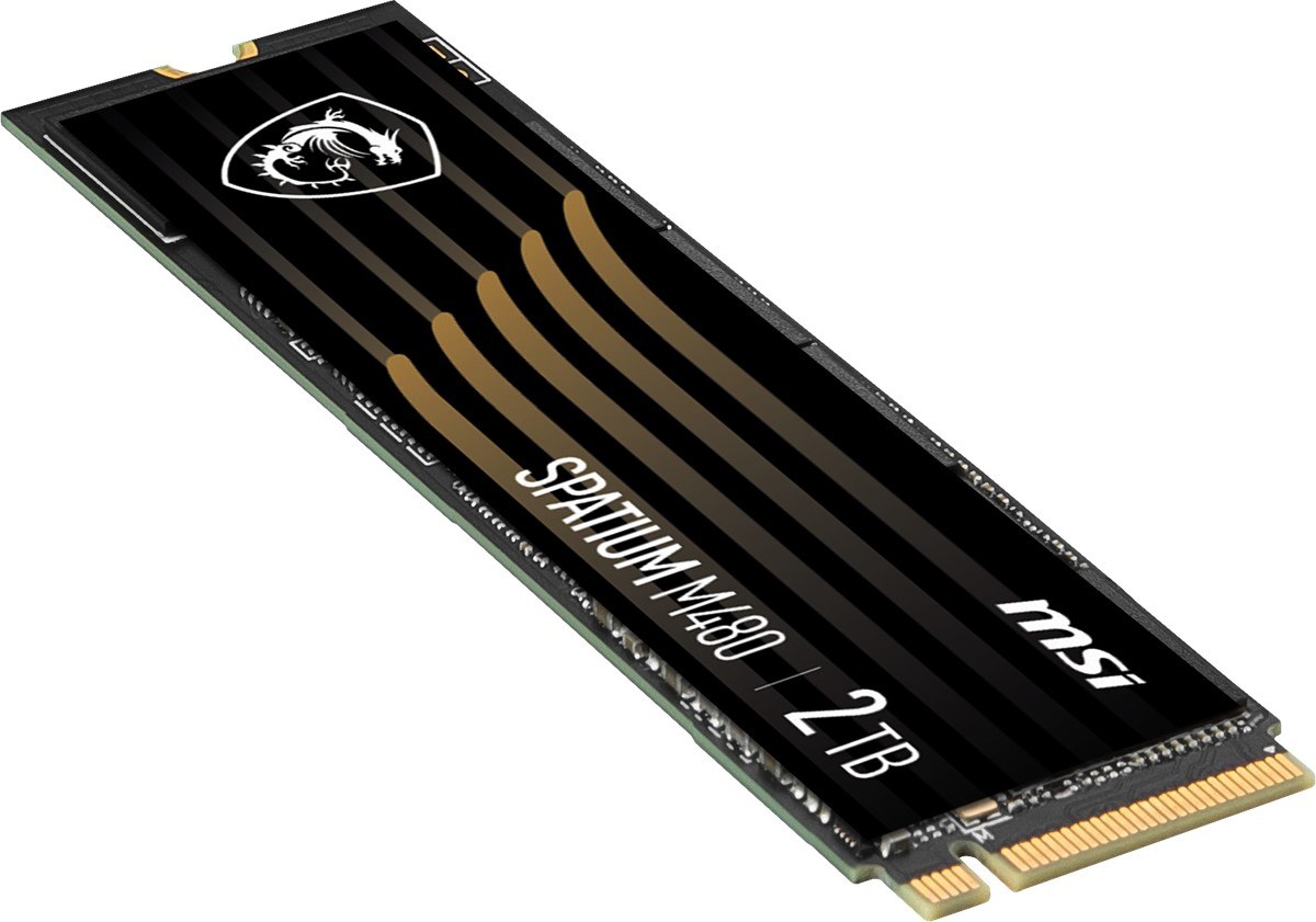 MSI SSD SPATIUM M480 PRO PCIE 4.0 NVME M.2 2TB R:7400 W:7000 - 2