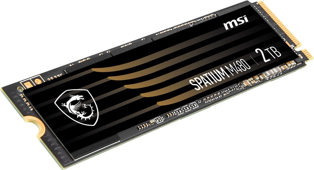 MSI SSD SPATIUM M480 PRO PCIE 4.0 NVME M.2 2TB R:7400 W:7000 - 3