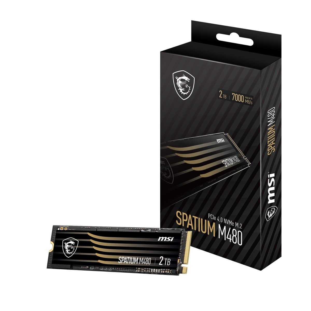 MSI SSD SPATIUM M480 PRO PCIE 4.0 NVME M.2 2TB R:7400 W:7000