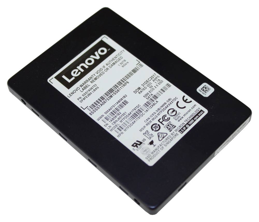 1.92TB LENOVO 4XB7A74951 THINKSYSTEM DE SERIES 1DWD 2.5in SSD 2U24 SAS