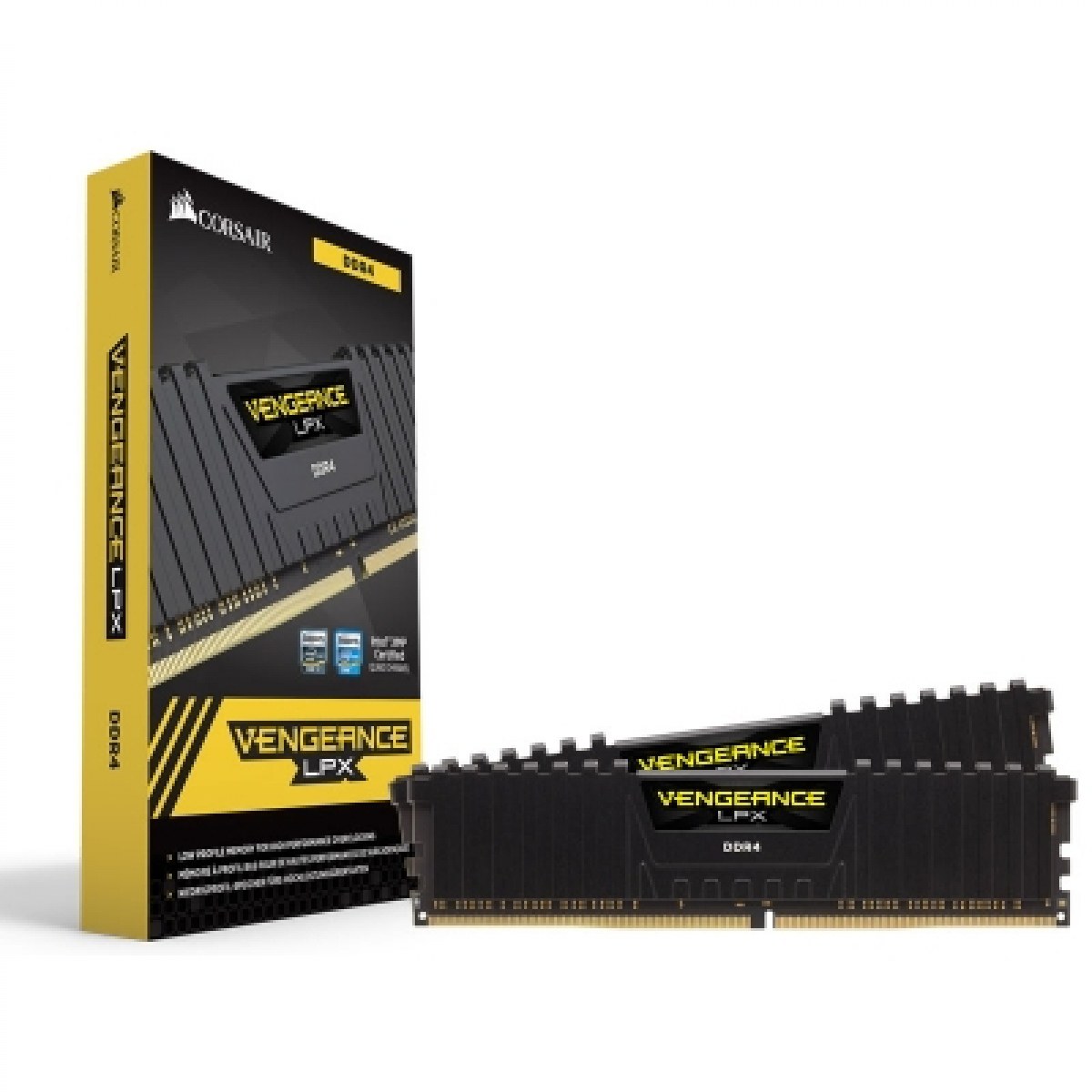 16GB DDR4 2400MHz CORSAIR VENGEANCE SİYAH CL16 2x8GB (16-16-16-39) CMK16GX4M2A2400C16 - 5