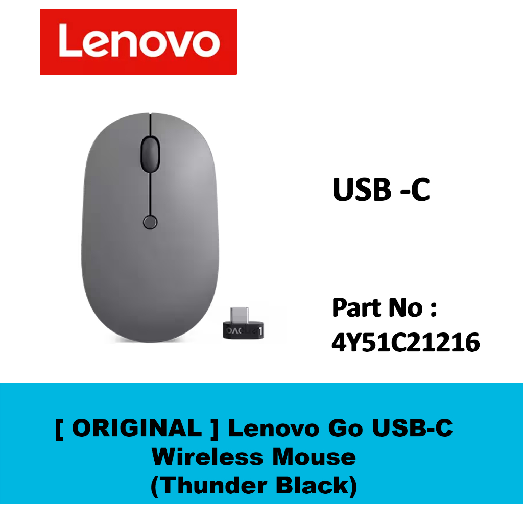 LENOVO 4Y51C21216 MICE_BO LENOVO GO USB-C WL MOUSE