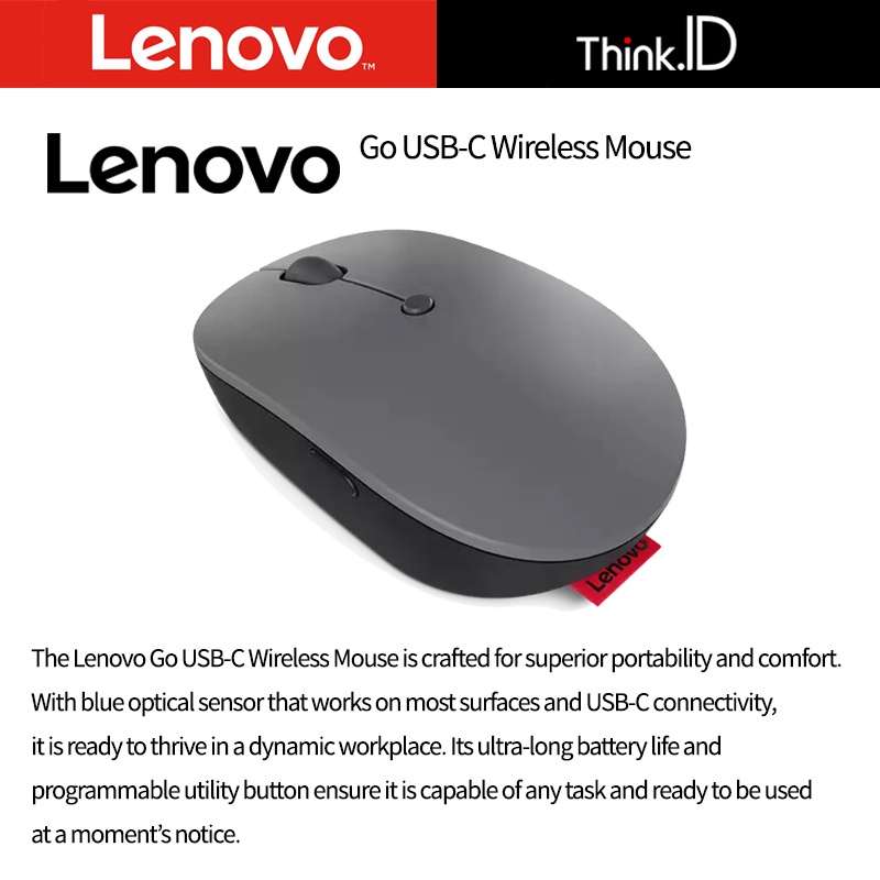 LENOVO 4Y51C21216 MICE_BO LENOVO GO USB-C WL MOUSE - 2