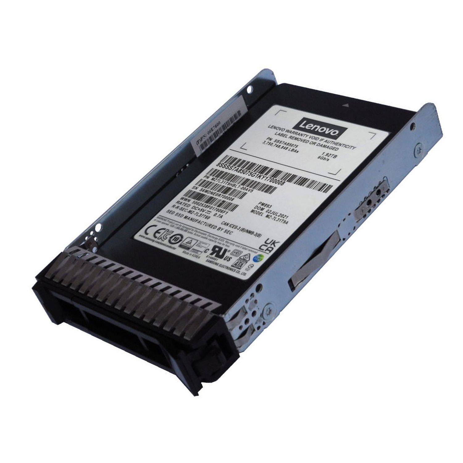 960GB SSD V2 LENOVO 4XB7A90874 2.5in READ INTENSIVE SATA 6Gb HOT SWAP THINKSYSTEM