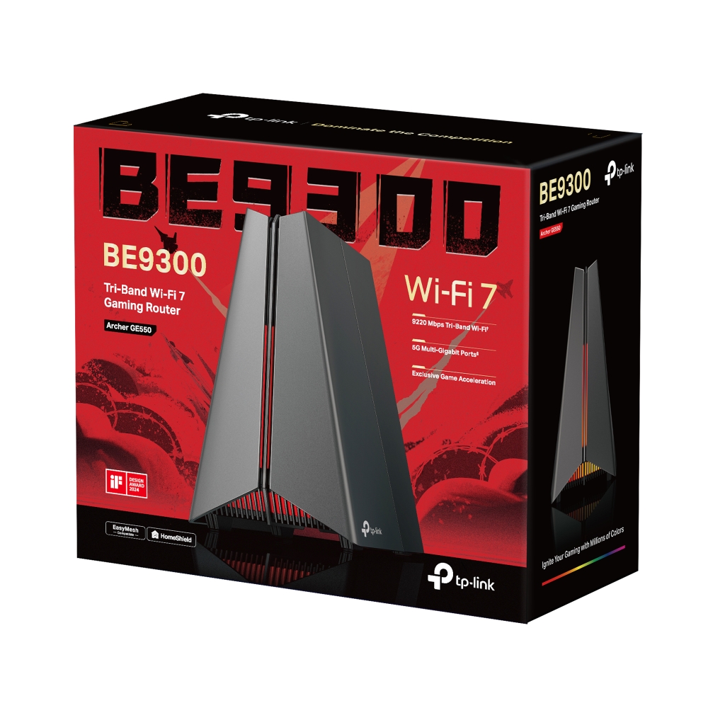 TP LINK ARCHER GE550 BE9300 TRI-BAND WI-FI 7 GAMING ROUTER - 4
