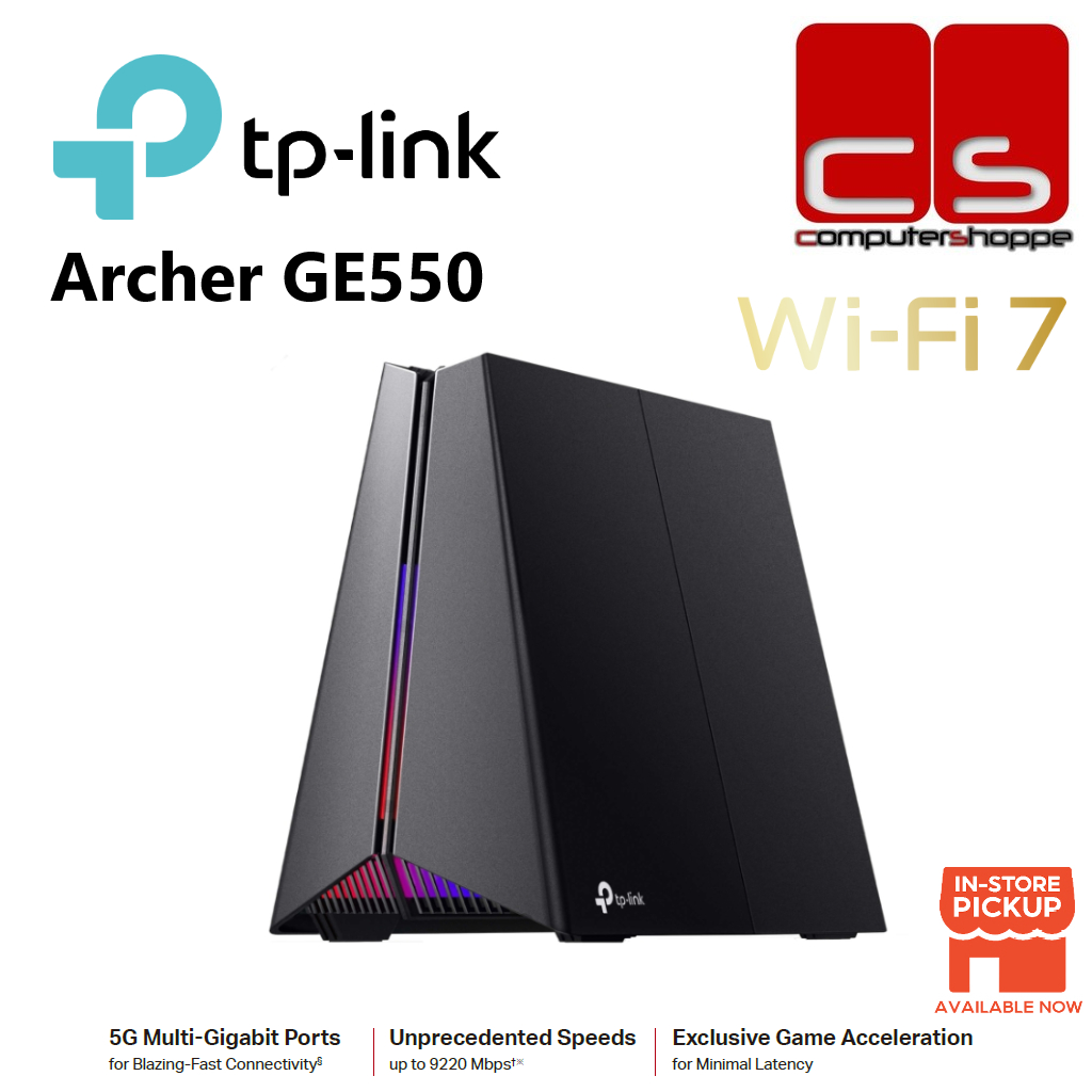 TP LINK ARCHER GE550 BE9300 TRI-BAND WI-FI 7 GAMING ROUTER - 5