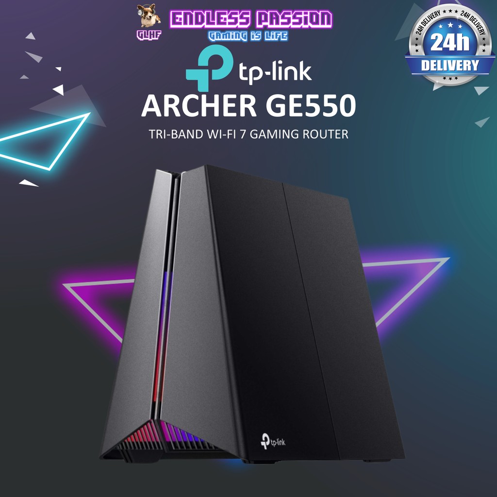 TP LINK ARCHER GE550 BE9300 TRI-BAND WI-FI 7 GAMING ROUTER - 6