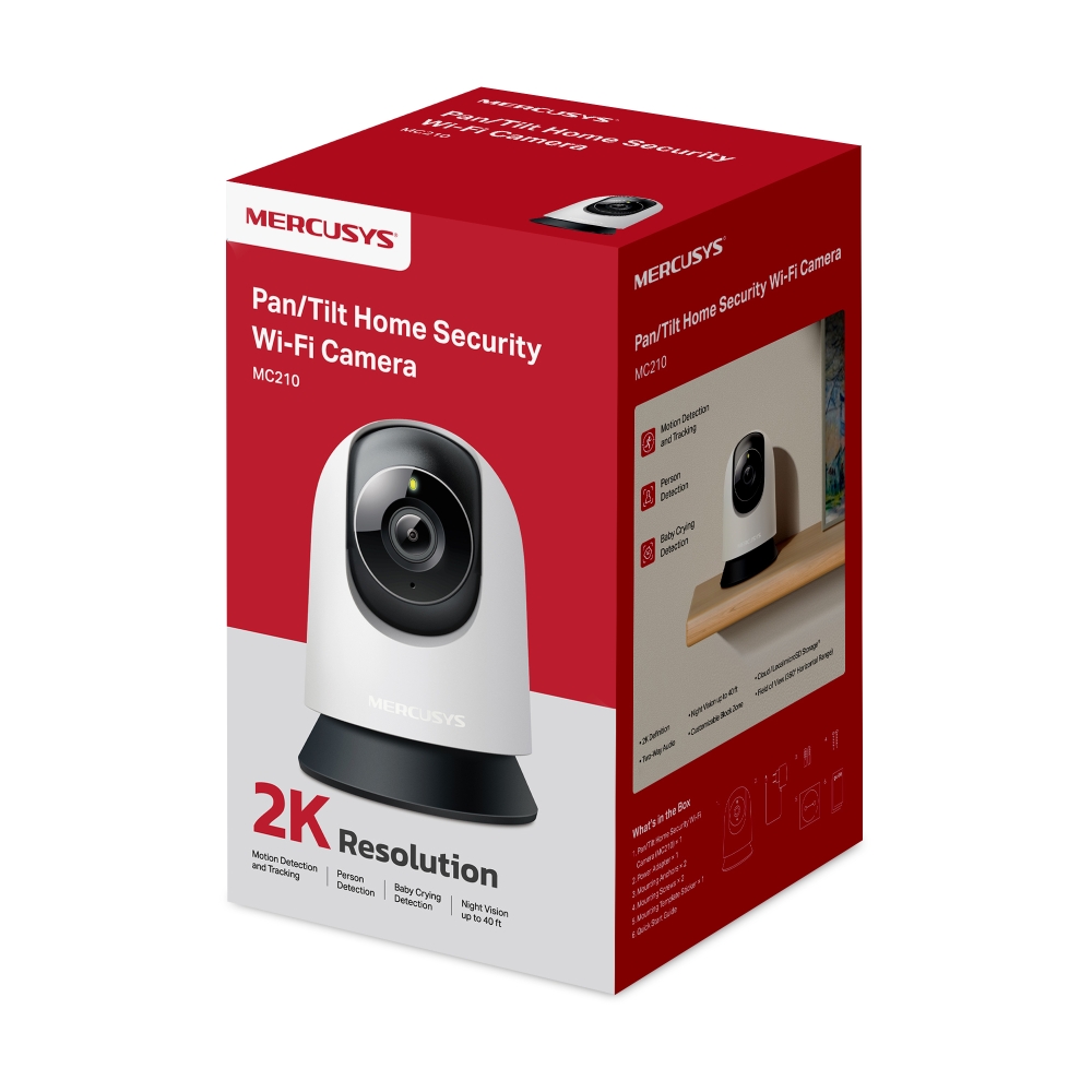 TP-LINK MERCUSYS MC210 YATAY DİKEY EV GÜVENLİK WI-FI KAMERASI - 3