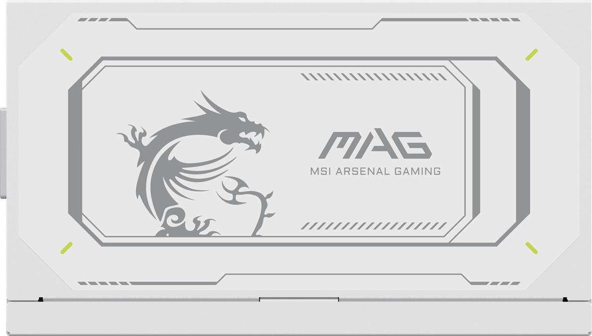 MSI MAG A1000GL PCIE5 WHITE 1000W 80+ GOLD POWER SUPPLY - 4