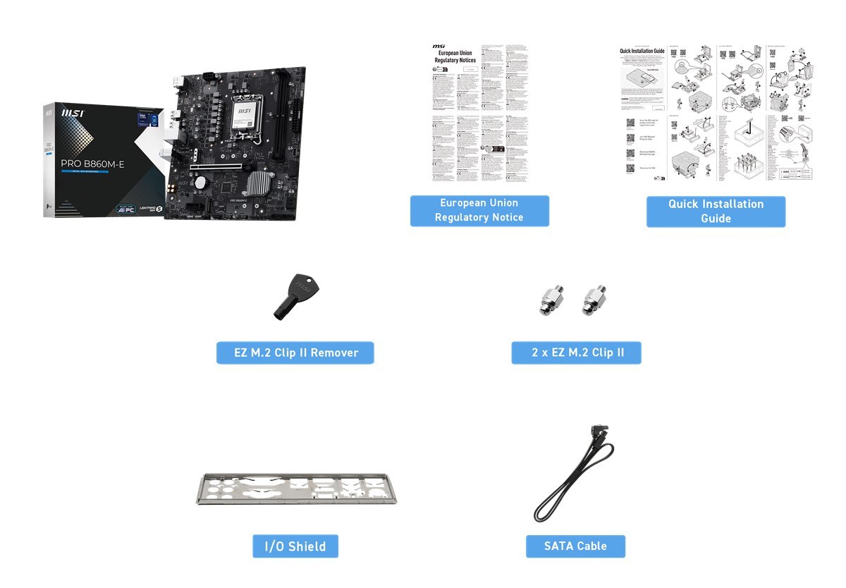 MSI MB PRO B860M-E SOKET 1851 DDR5 9066MHZ(OC) 2xM.2 HDMI DISPLAY 5G LAN mATX - 6