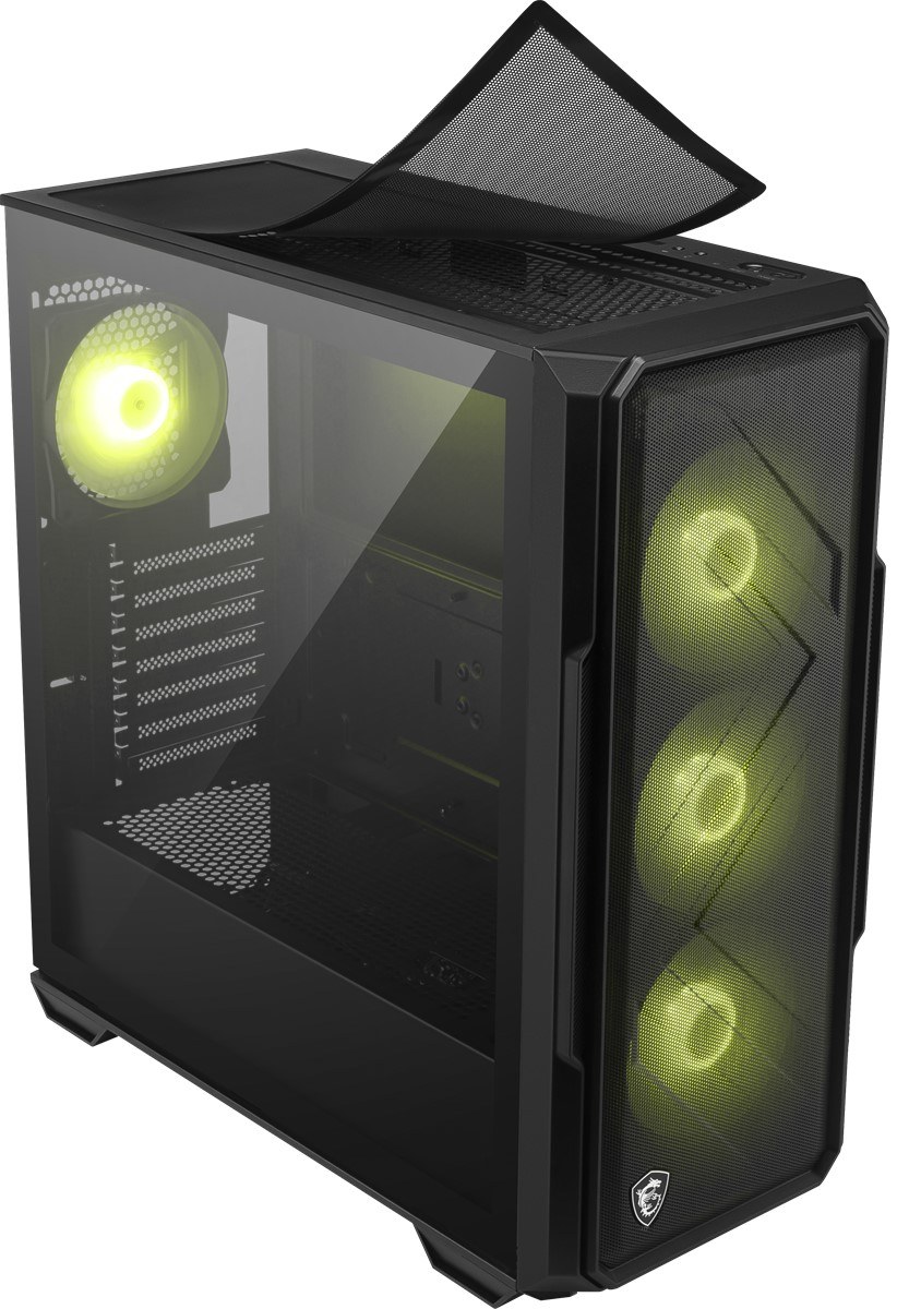 MSI MAG FORGE 150A B65 Temperli Cam 6x120mm Auto RGB Fan 650W Bronz ATX Gaming Bilgisayar Kasası - 3