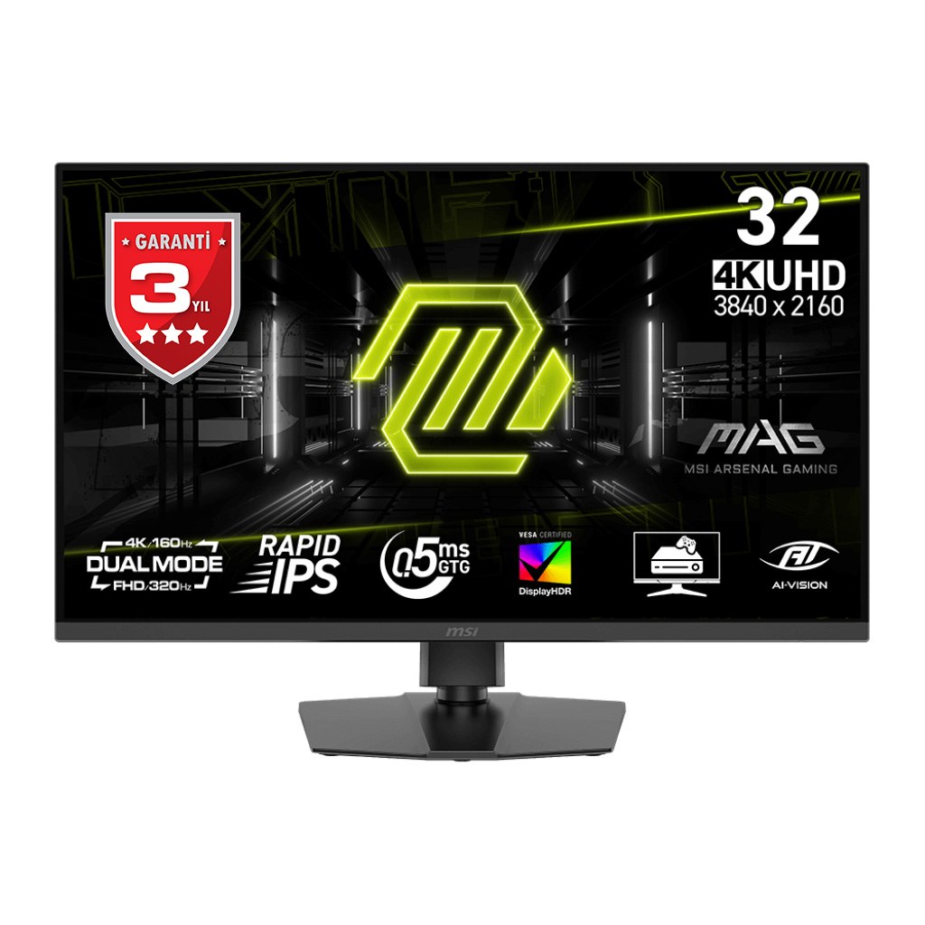 MSI 31.5 MAG 322URDF E16 3840x2160 (UHD) 16:09 FLAT RAPID IPS 160HZ 0.5MS (Min) FREESYNC PREMIUM GAMING MONITOR - 2