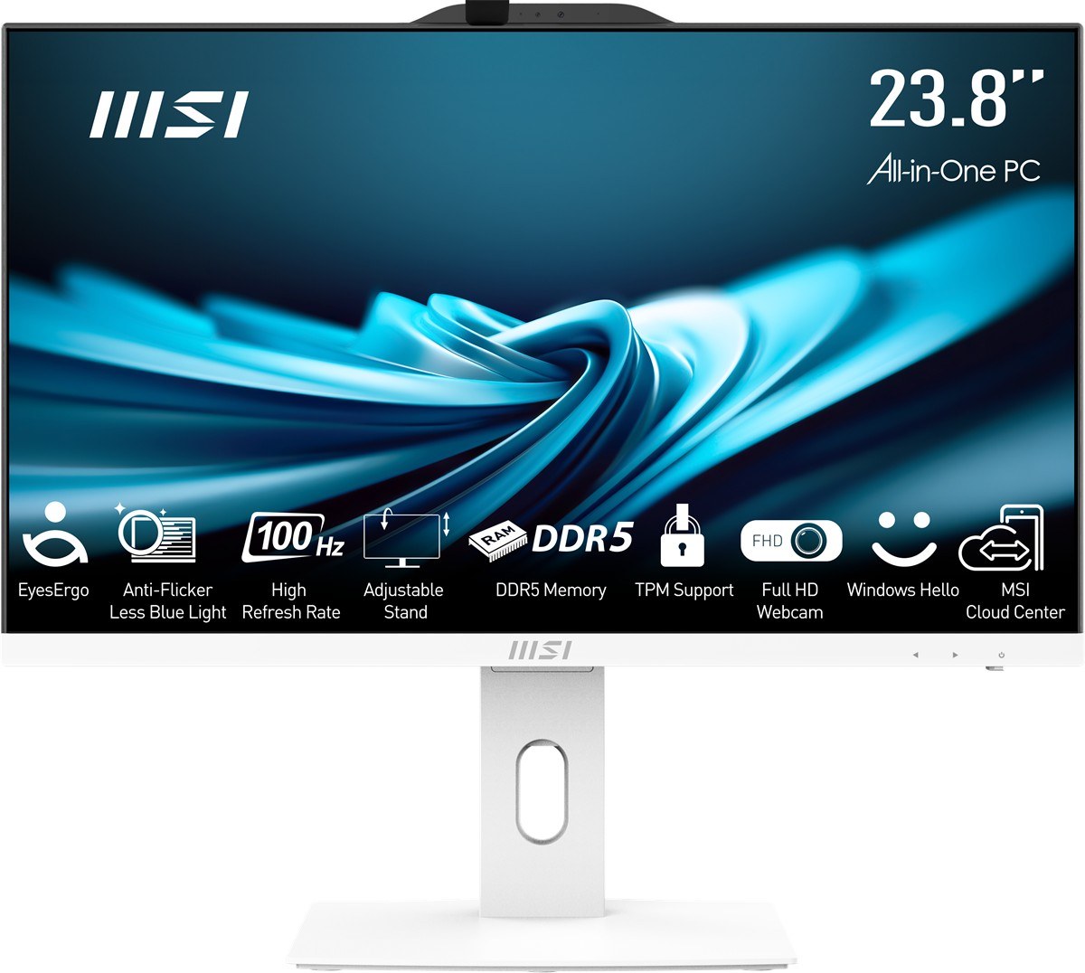 MSI PRO AP242P 14M-1201EU 23.8 FHD 16:9 (1920X1080) I5-14400 16GB DDR5 512GB SSD FDOS BEYAZ AIO PC - 2