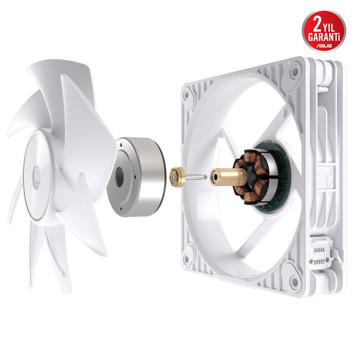 ASUS PROART PF120 FAN PWM WHITE 3IN1 SOĞUTUCU KASA RADYATÖR FANI BEYAZ - 4