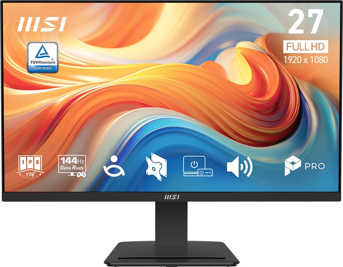 MSI 27 PRO MP273 E14A 1920x1080 (FHD) 16:9 FLAT IPS 144Hz 1MS (MPRT) FREESYNC SIYAH MONITOR - 2