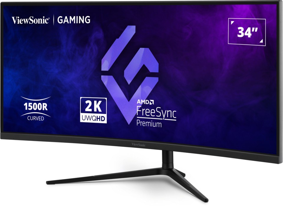 VIEWSONIC VX3418C-2K 34 INC UWQHD 3440 x 1440 180HZ CURVE GAMING MONITOR - 3