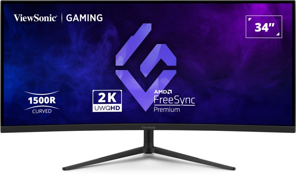 VIEWSONIC VX3418C-2K 34 INC UWQHD 3440 x 1440 180HZ CURVE GAMING MONITOR - 2