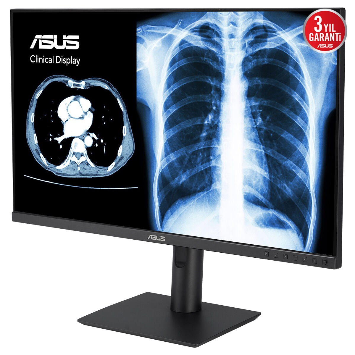ASUS KLİNİK MONİTÖR MH2741A 27 IPS 3.6MP 2560x1440 5ms 75Hz 350cd DP HDMI USB-C YOK VESA 3YIL AGLR DICOM PART 14 GSDF DICOM ÖN AYARI OTOMATİK KALİBRASYON JND <%10 ANTİBAKTERİYAL KAPLAMA DAISY CHAIN - 3