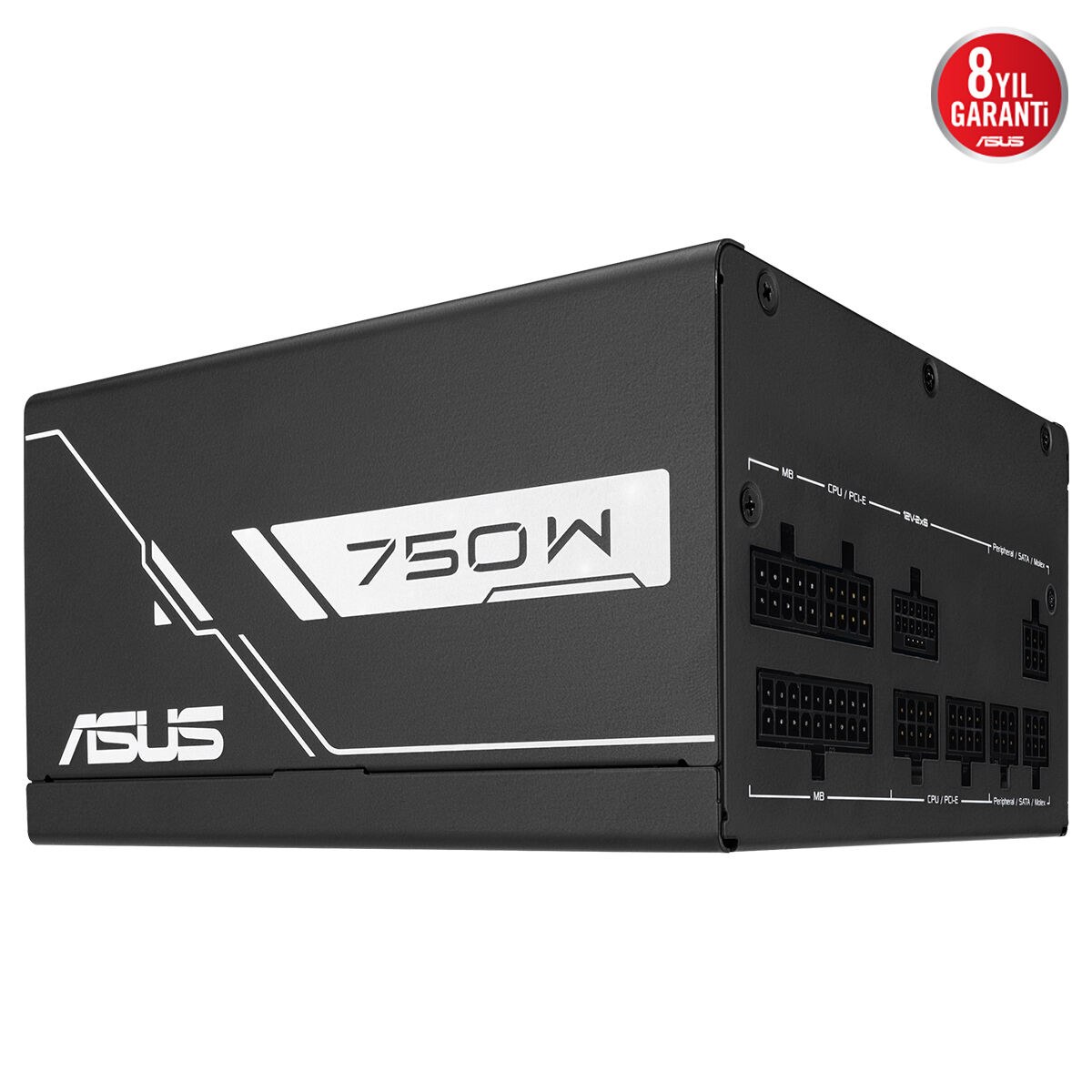 ASUS PRIME-750G GOLD PSU FULL MODÜLER 80 PLUS GOLD ATX 3.1 PCIE 5.1 12V-2X6 KABLO ÇİFT BİLYALI FAN 8 YIL GARANTİ - 3