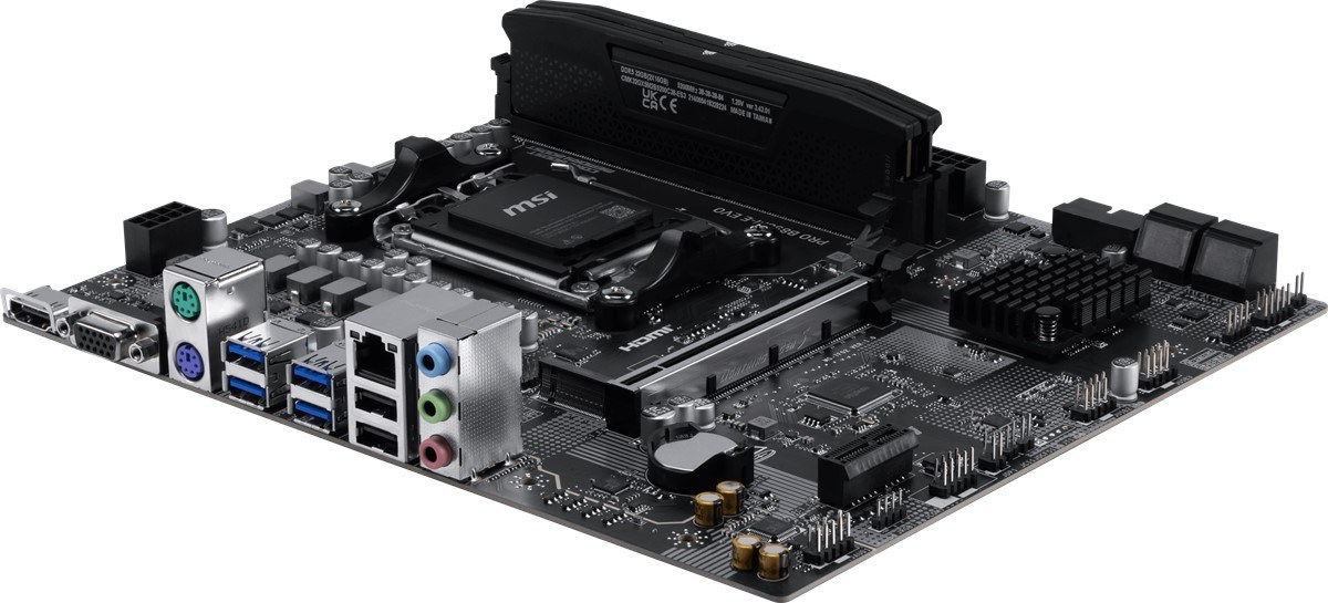 MSI MB PRO B850M-E EVO AM5 DDR5 8200MHZ(OC) HDMI VGA M.2 USB 5Gbs 2.5G LAN mATX - 6