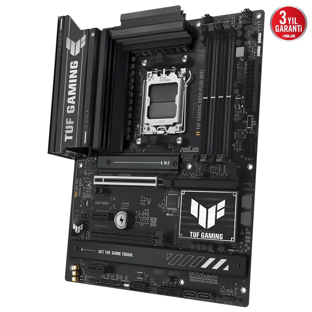 ASUS TUF GAMING B850-PRO WIFI7 W NEO AMD B850 AM5 DDR5 9000 DP HDMI 3x M2 USB3.2 GEN 2x2 WIFI 7 + BT AURA RGB 2.5GBIT LAN ATX 14+2+1 GÜÇ AŞAMALARI 1xGEN5 M.2 READY FOR ADVANCED AI PC - 2