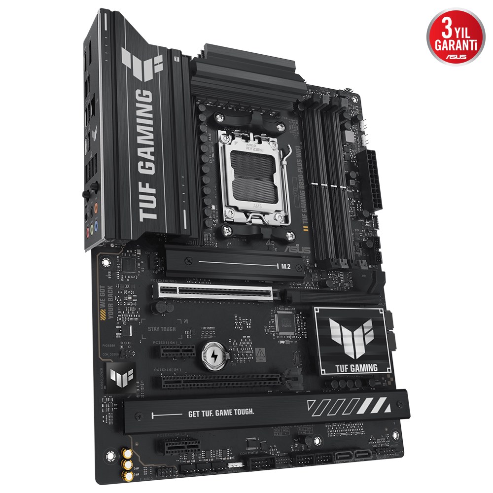 ASUS TUF GAMING B850-PRO WIFI7 W NEO AMD B850 AM5 DDR5 9000 DP HDMI 3x M2 USB3.2 GEN 2x2 WIFI 7 + BT AURA RGB 2.5GBIT LAN ATX 14+2+1 GÜÇ AŞAMALARI 1xGEN5 M.2 READY FOR ADVANCED AI PC - 3