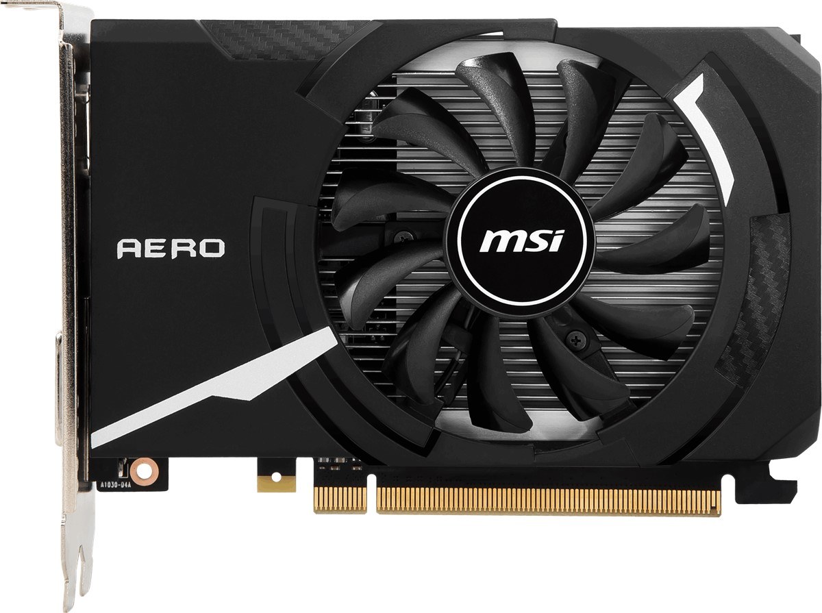 MSI VGA GEFORCE GT 1030 AERO ITX 4GD4 OC GT1030 4GB GDDR4 64B DX12 PCIE 3.0 X16 (1XHDMI 1XDVI) - 2