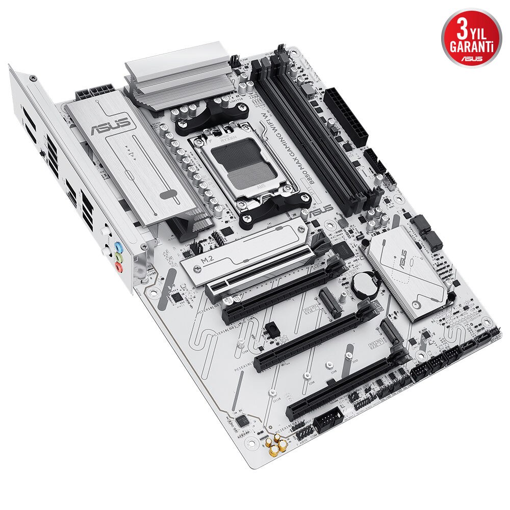 ASUS B850 MAX GAMING WIFI AMD B850 AM5 DDR5 8000 DP HDMI 3x M2 USB3.2 WIFI 6E + BT AURA RGB 2.5GBIT LAN ATX 256GB A KADAR RAM DESTEĞİ 8+2+1 GÜÇ AŞAMALARI 1xGEN5 M.2 ADVANCED AI PC-READY - 5