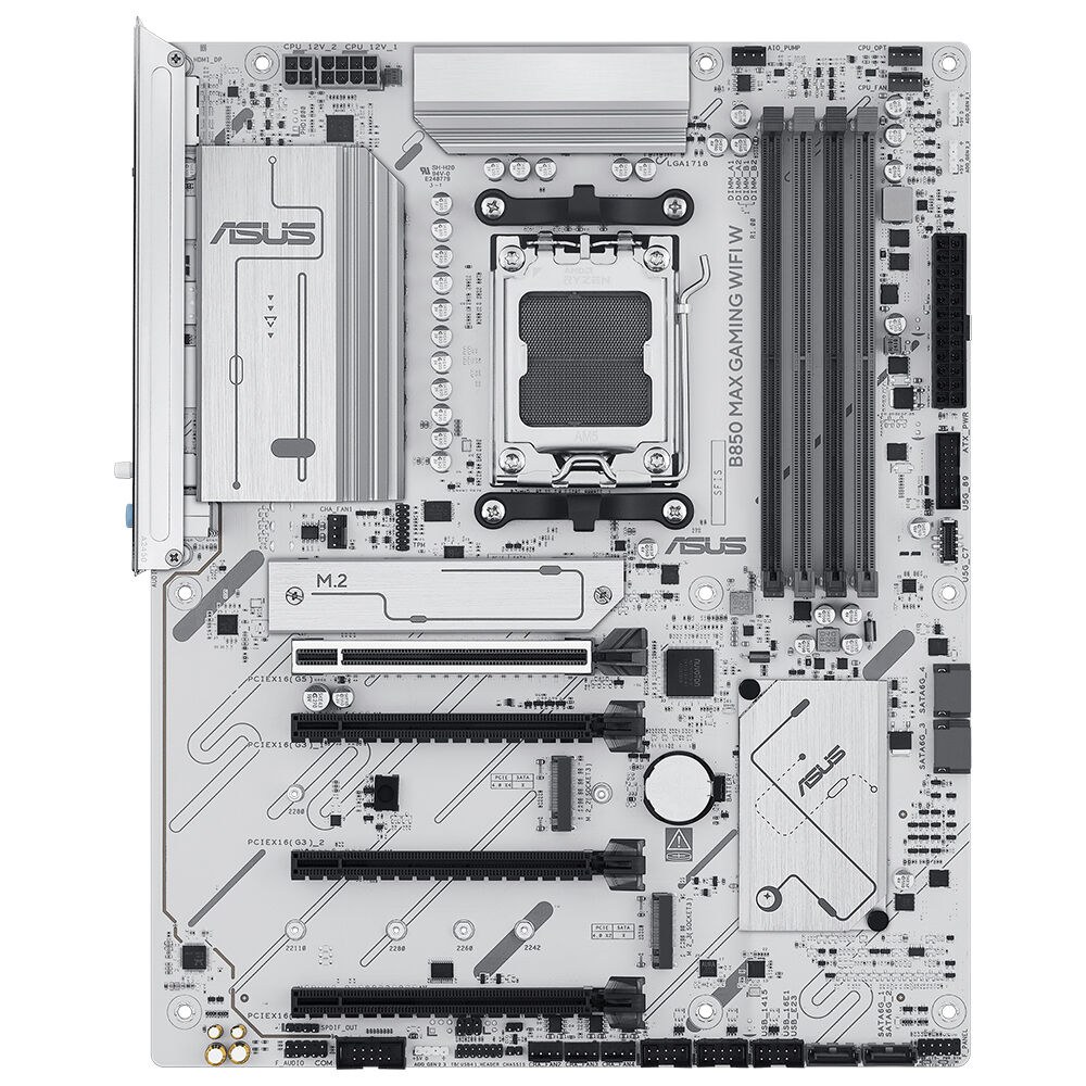 ASUS B850 MAX GAMING WIFI AMD B850 AM5 DDR5 8000 DP HDMI 3x M2 USB3.2 WIFI 6E + BT AURA RGB 2.5GBIT LAN ATX 256GB A KADAR RAM DESTEĞİ 8+2+1 GÜÇ AŞAMALARI 1xGEN5 M.2 ADVANCED AI PC-READY - 2