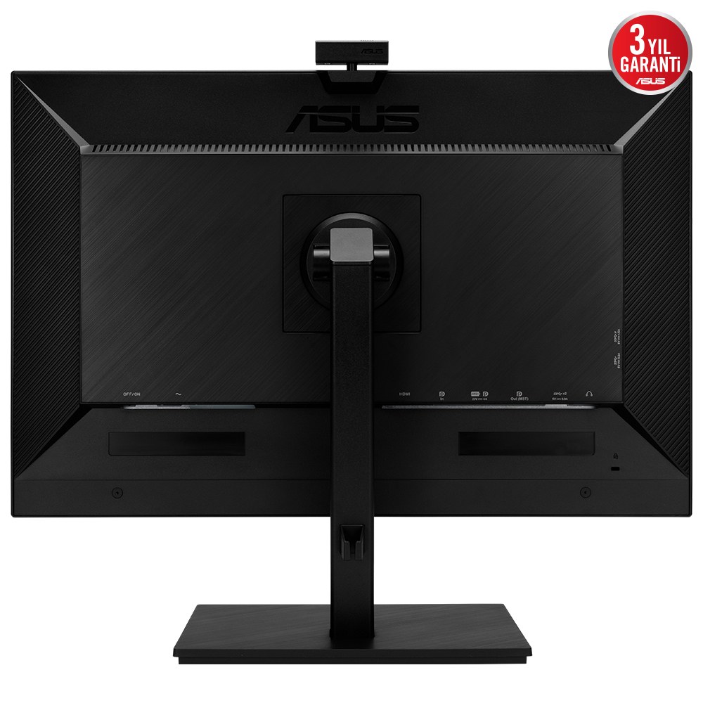 ASUS KURUMSAL BE27ACSBK 27 2K IPS WEBCAM 2560x1440 5MS 60HZ 350CD DP HDMI USB-C HOPARLÖR VESA 3YIL ÇERÇEVESİZ FLICKER-FREE DUSUK MAVI ISIK MONİTÖR - 2
