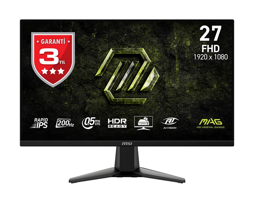 MSI 27 MAG 275F E20 1920x1080 (FHD) 16:9 FLAT RAPID IPS 200HZ 0.5MS (Min.) ADAPTIVE-SYNC GAMING MONITOR - 2