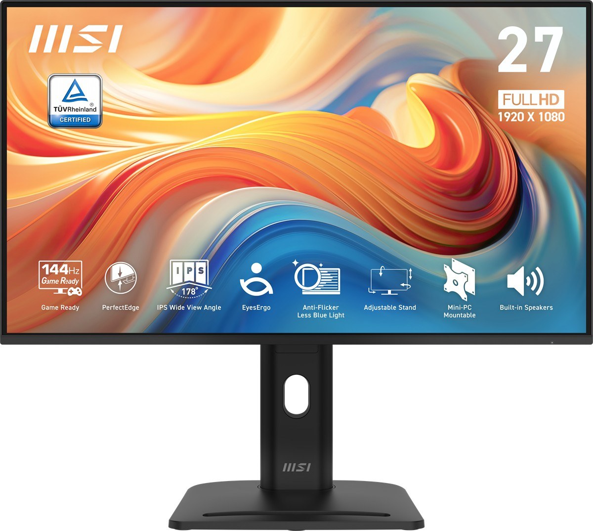 MSI 27 PRO MP275PG E14 1920x1080 (FHD) 16:9 FLAT IPS 144HZ 1MS(MPRT) ADAPTIVE-SYNC PIVOT MONITOR - 2