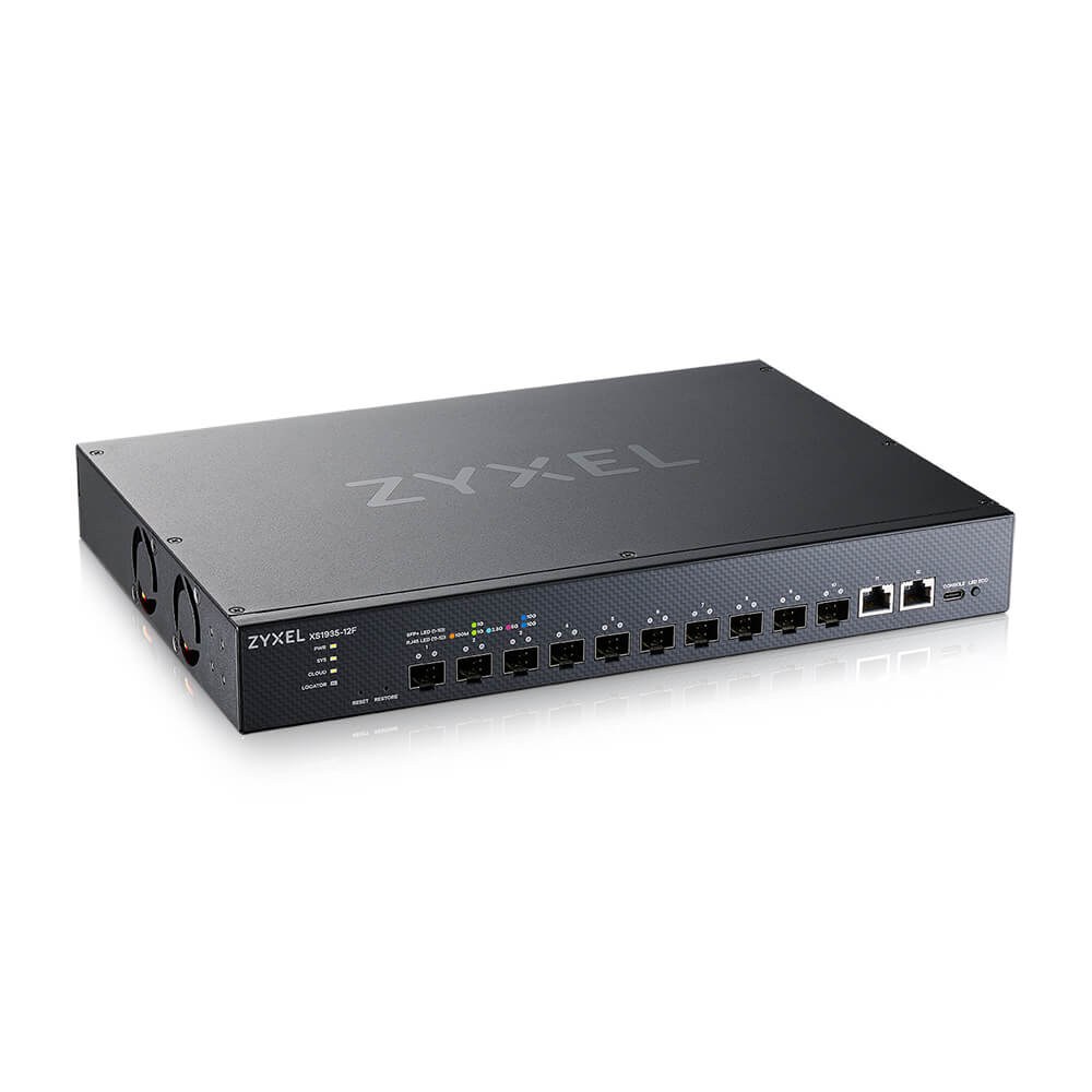 ZYXEL XS1935-12F 2 PORT 10G UPLINK+10 PORT 10G MULTI-GIG LITE-L3 SMART YONETILEBILIR FIBER SWITCH - 2