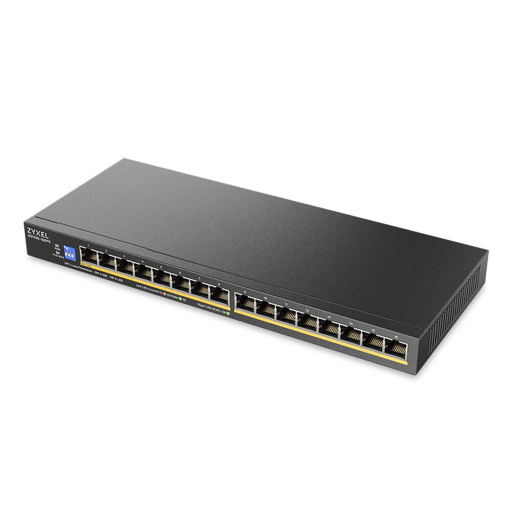 ZYXEL GS1100-16EPS 16 PORT 10/100/1000 Mbps YONETILEMEZ GIGABIT SWITCH