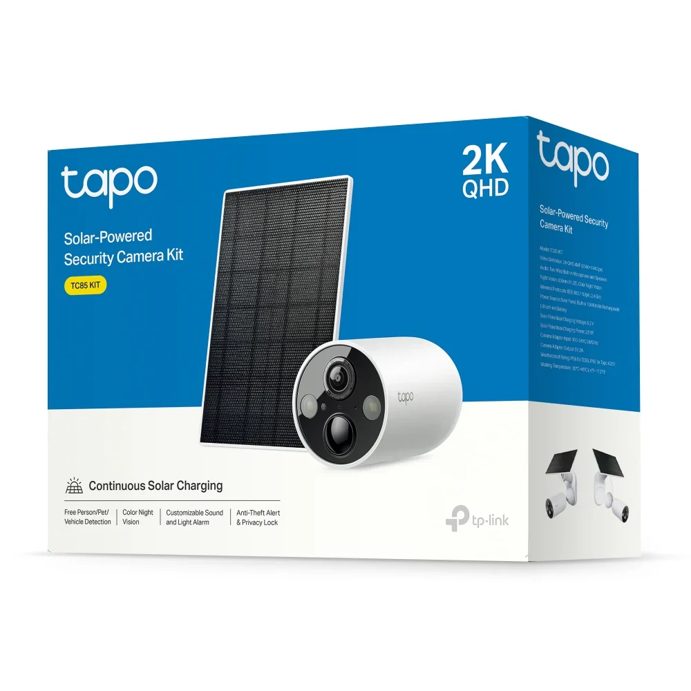 TP-LINK TAPO TC85 KIT GUNES ENERJILI GUVENLIK KAMERASI KITI - 6