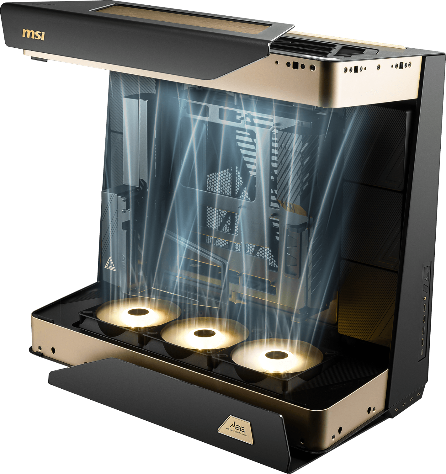 MSI MEG MAESTRO 900R 3 x 160 mm ARGB FaN E-ATX Panoramik Gaming Bilgisayar Kasası