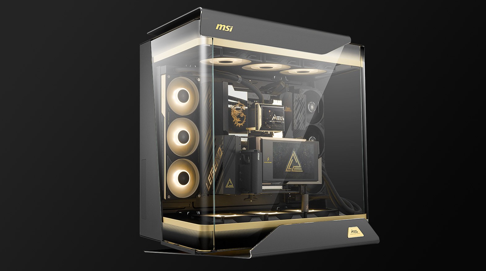 MSI MEG MAESTRO 900R 3 x 160 mm ARGB FaN E-ATX Panoramik Gaming Bilgisayar Kasası - 4