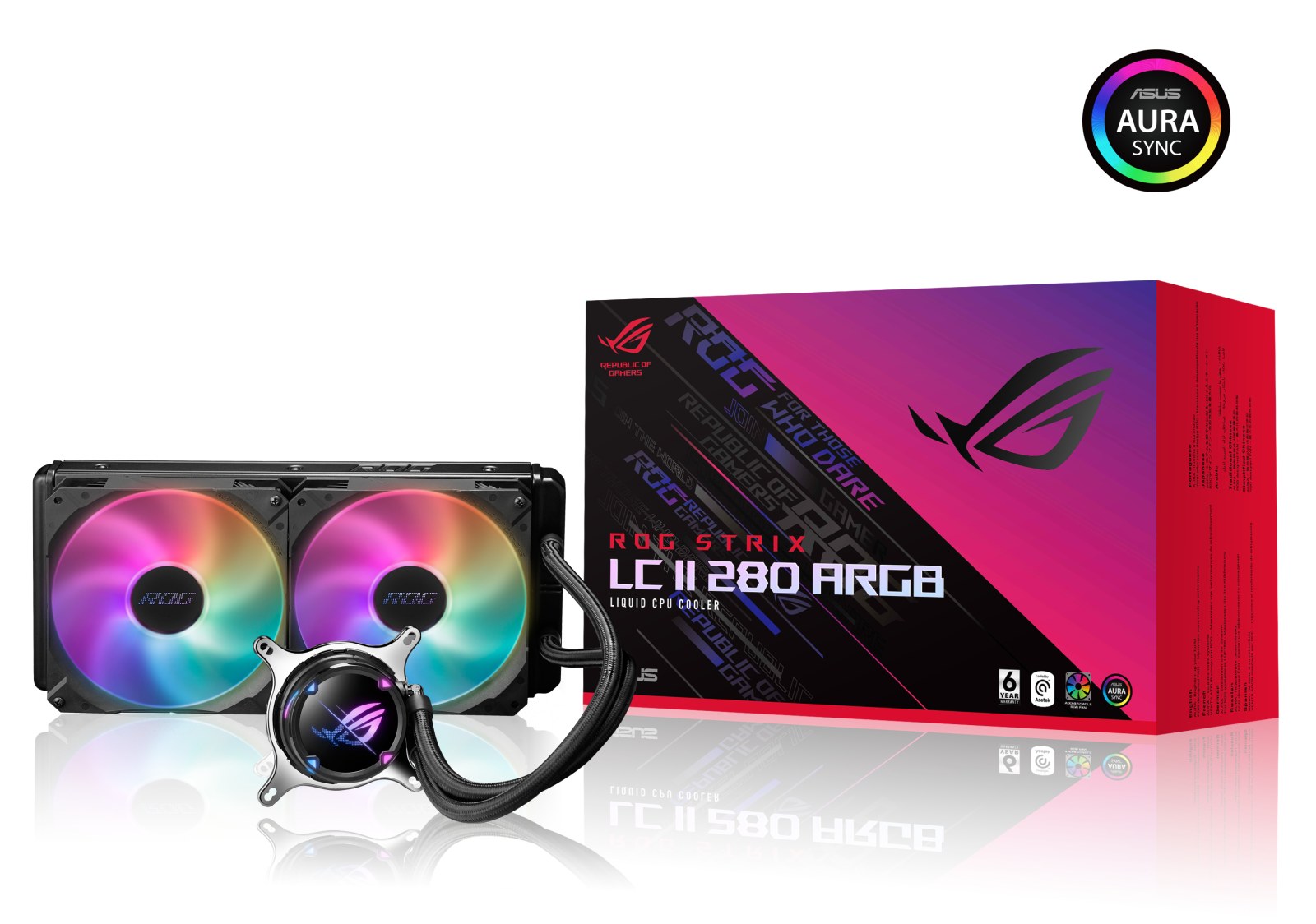 ASUS ROG STRIX LC II 280 ARGB AURA SYNC RGB DUAL ROG 140MM*2 ADRESLENEBİLİR RGB FAN CPU SIVI SOĞUTUCUSU 6 YIL GARANTİ V2 - 3