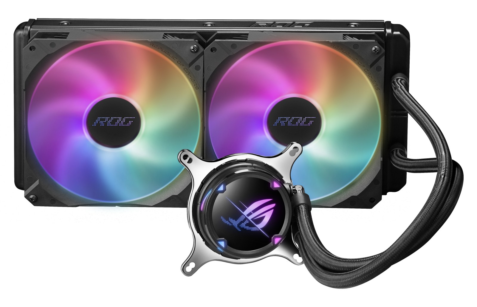 ASUS ROG STRIX LC II 280 ARGB AURA SYNC RGB DUAL ROG 140MM*2 ADRESLENEBİLİR RGB FAN CPU SIVI SOĞUTUCUSU 6 YIL GARANTİ V2 - 6