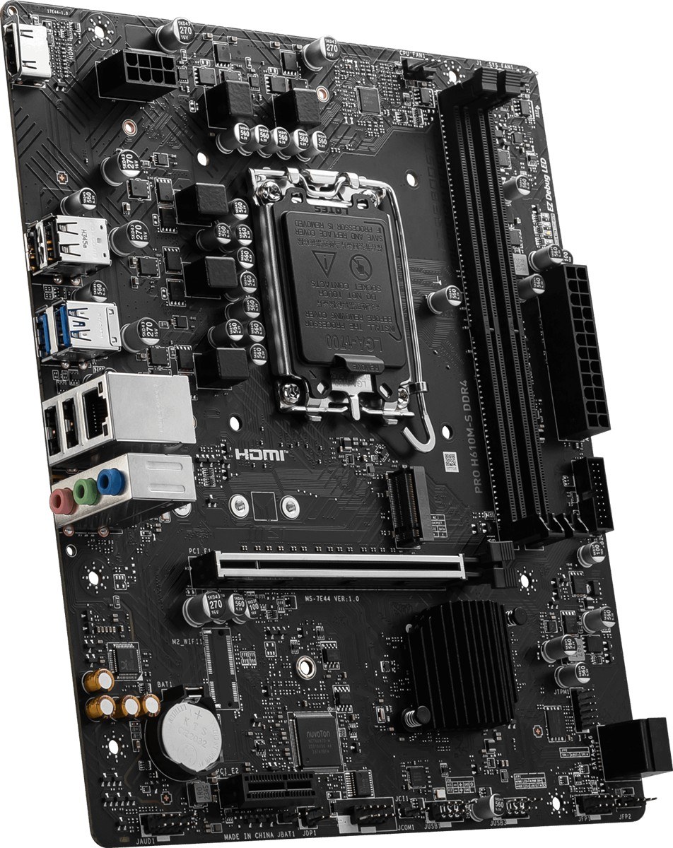 MSI PRO H610M-S DDR4 II SOKET 1700 DDR4 3200(OC) HDMI M.2 5Gbps 1x 1G LAN mATX - 5