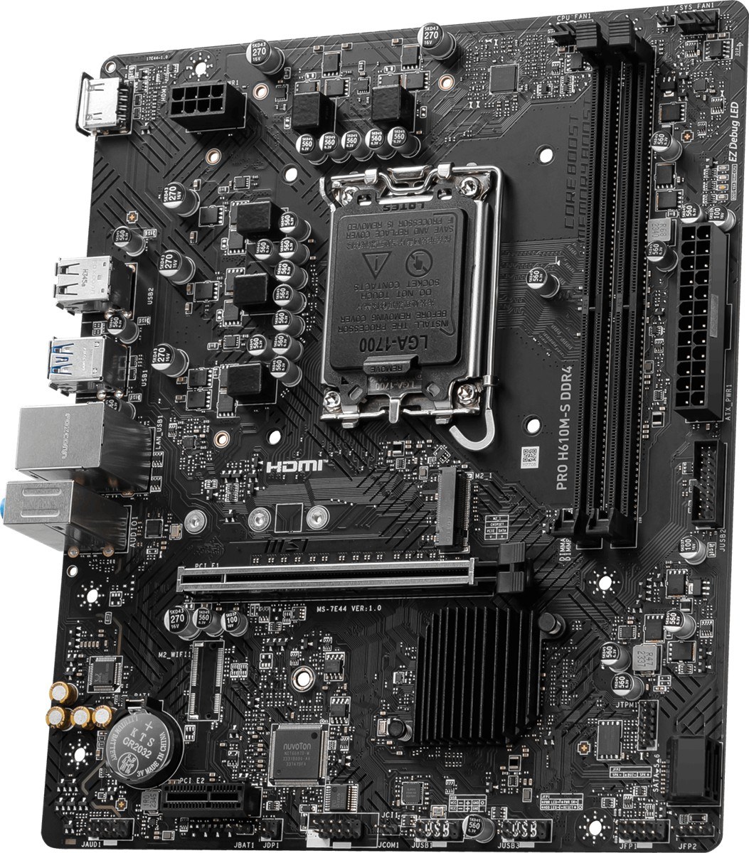 MSI PRO H610M-S DDR4 II SOKET 1700 DDR4 3200(OC) HDMI M.2 5Gbps 1x 1G LAN mATX - 4