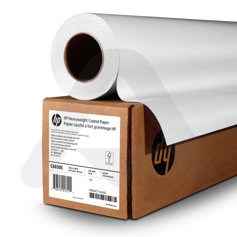 HP C6030C KALIN KUSE KAGIT-914 MM X 30,5 M (36 INC X 100 FT) 130 g/m2 - 3