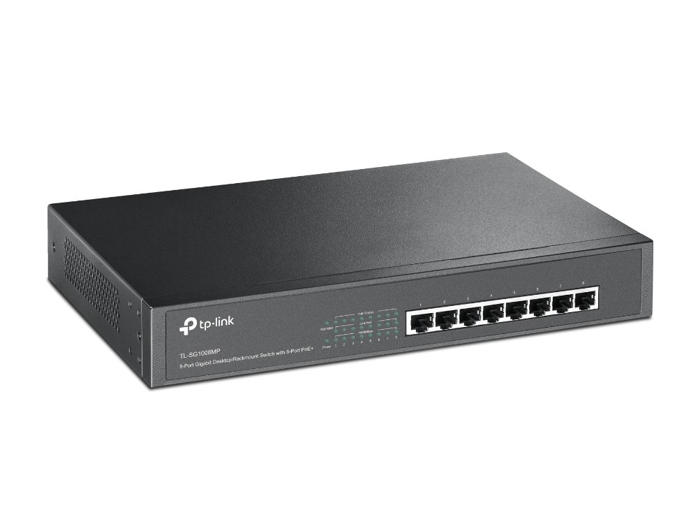 TP-LINK TL-SG1008MP 8-PORT 10/100/1000 DESKTOP/RACKMOUNT SWITCH + 8 PORT PoE - 2