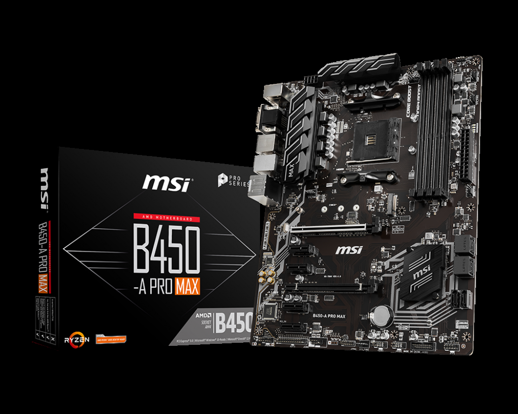 MSI B450-A PRO MAX AM4 DDR4 3466(OC) VGA DVI HDMI M.2 USB3.1 ATX - 2