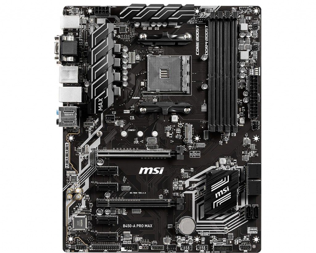 MSI B450-A PRO MAX AM4 DDR4 3466(OC) VGA DVI HDMI M.2 USB3.1 ATX - 3